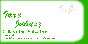 imre juhasz business card